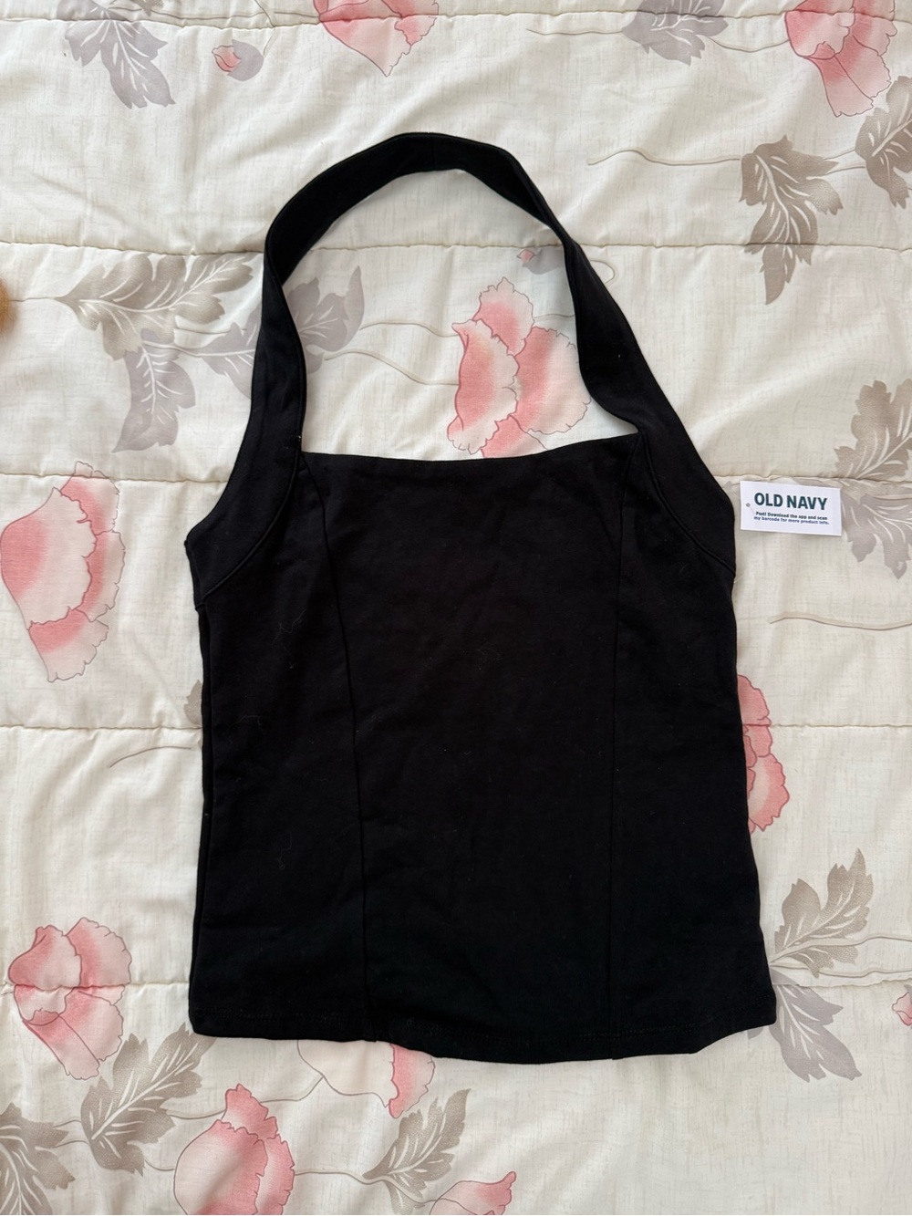 Old Navy Black Halter Neck Tank Top
